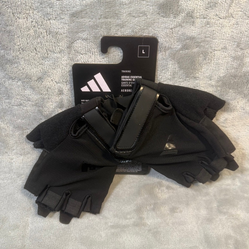 adidas essential womans training gloves‎ black size Large